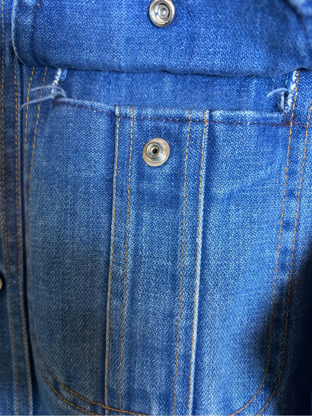 Vintage 70s 80s Sedgefield Denim Trucker Jacket Size Small Made in USA - Picture 7 of 12